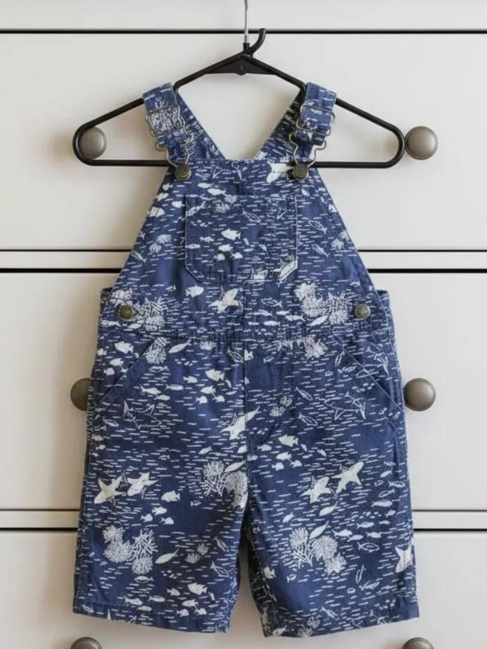 Carter's Sea Life Print Shortalls 24 Months